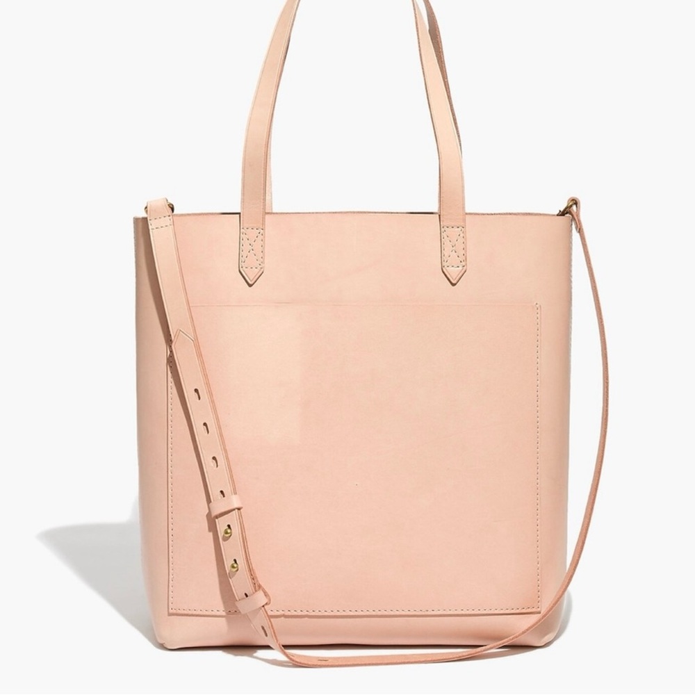 Madewell Medium Transport Tote with Zipper blush